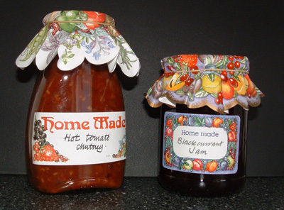 Home Made Jar and Labels Covers